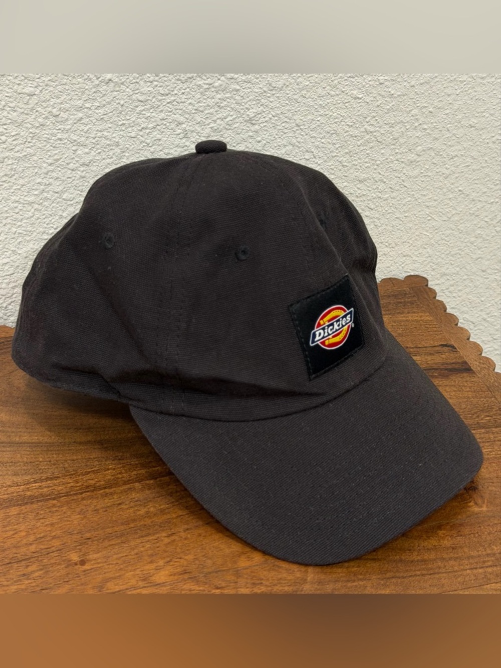 Dickies Black Baseball Cap with Red & Yellow Logo